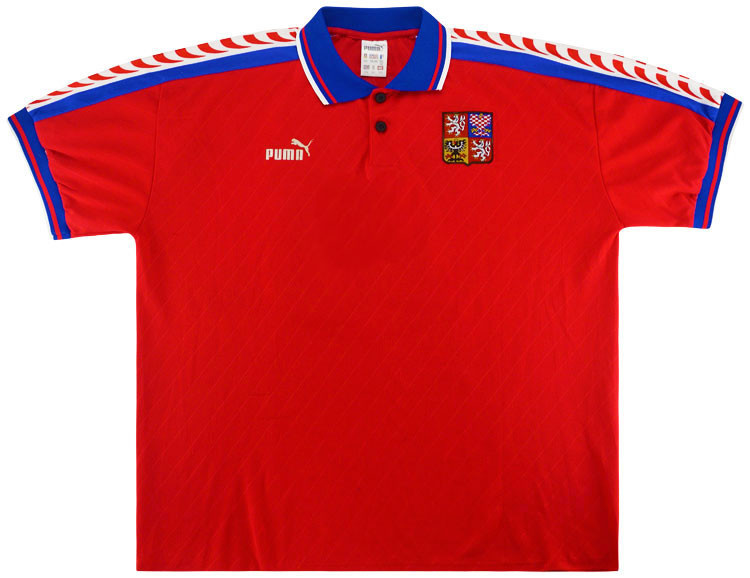 Camisa I Seleção da Republica Tcheca 1996 Puma retro